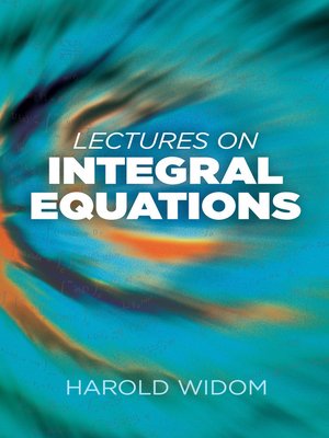 cover image of Lectures on Integral Equations